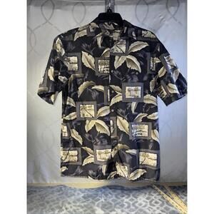 Island Shores hawaiian shirt mens Small button up short sleeve
